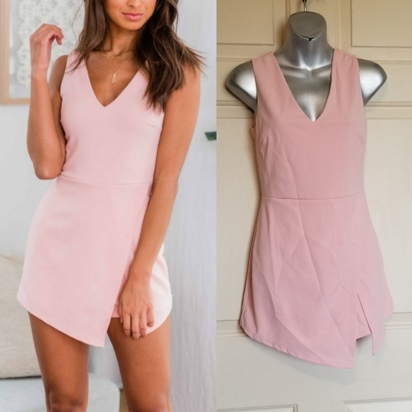 Pink Lily Pants - Can't Stop My Smile Romper Dusty Rose